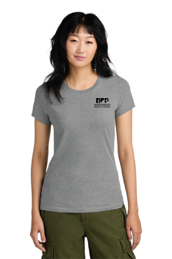 NWSH DM104L - HEATHER COLORS - District® Women’s Perfect Weight® Tee - Image 3