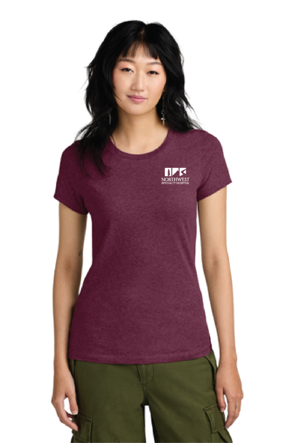 NWSH DM104L - HEATHER COLORS - District® Women’s Perfect Weight® Tee - Image 2