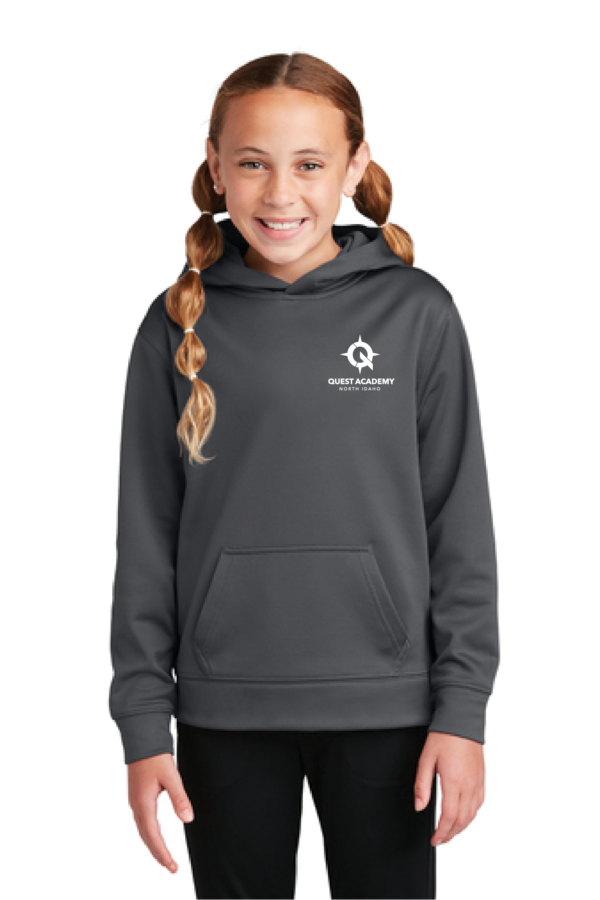 YST244 Sport-Tek® Youth Sport-Wick® Fleece Hooded Pullover