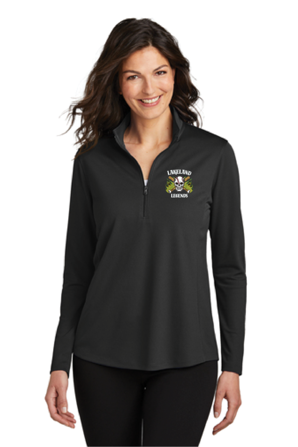 LK112 Port Authority® Women's Dry Zone® UV Micro-Mesh 1/4-Zip