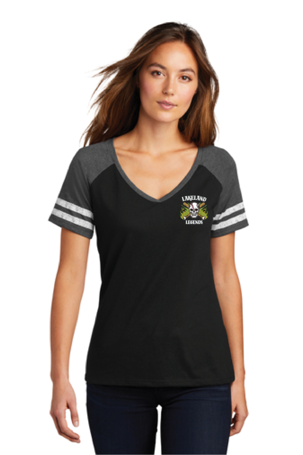 DM476 District ® Women’s Game V-Neck Tee