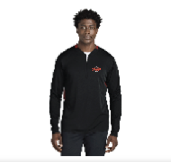 ST443 Embroidered Black