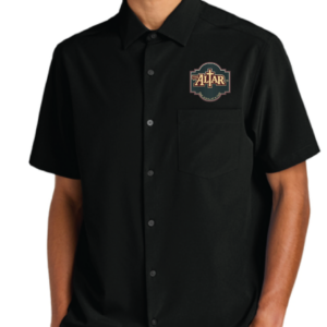 MM2006 Mercer+Mettle® Short Sleeve UV BLACK Dress Shirt