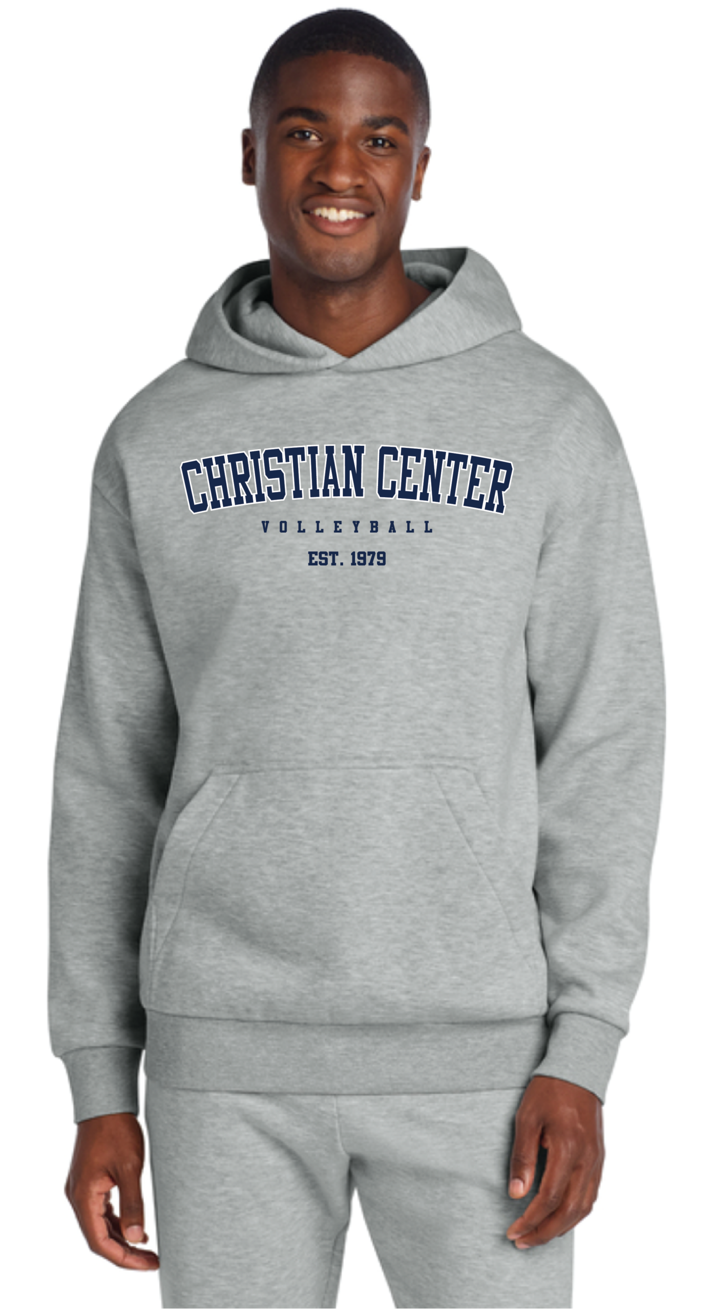 DT6150 Heavyweight Fleece Hoodie-Light Grey